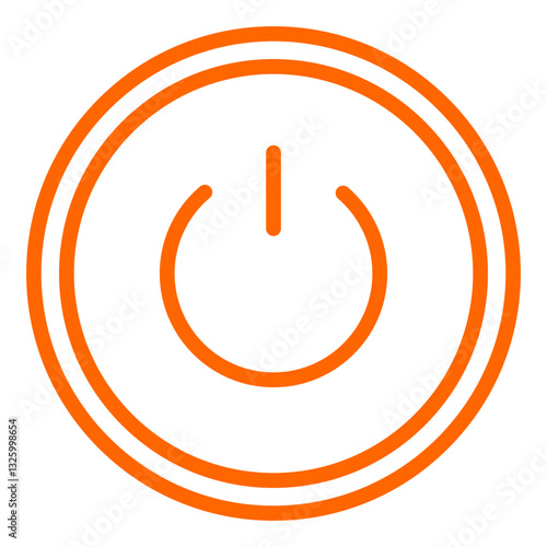 Vector Design Power Button Icon Style