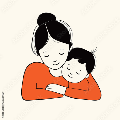 Mother and Child Embrace