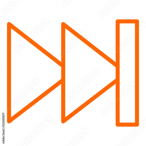 Vector Design Fast Forward Icon Style