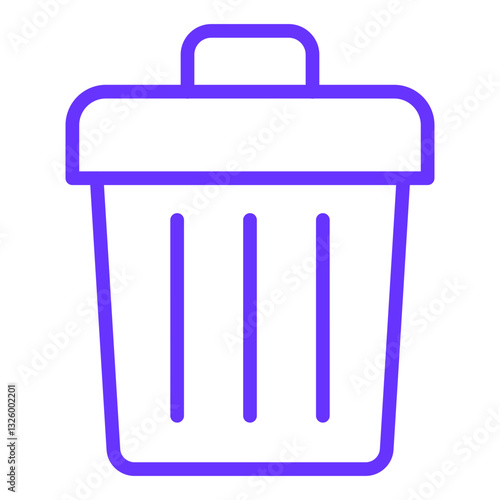 Vector Design Trash Icon Style