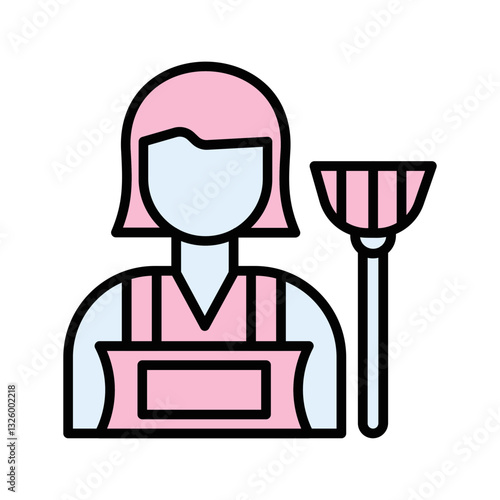Housekeeper Vector Icon