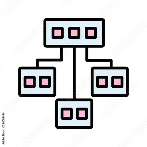 Network Virtualization Vector Icon