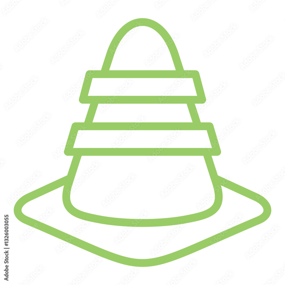 Construction Cone Vector Design Icon Style Construction Cone Vector Design Icon Style