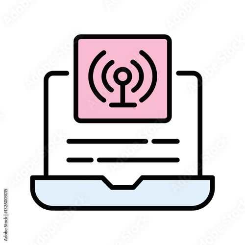 Intrusion Detection System Vector Icon
