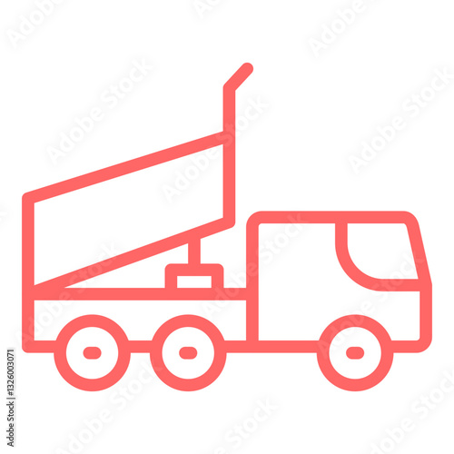 Dump Truck Vector Design Icon Style