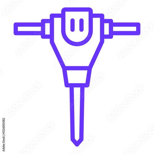Jackhammer Vector Design Icon Style