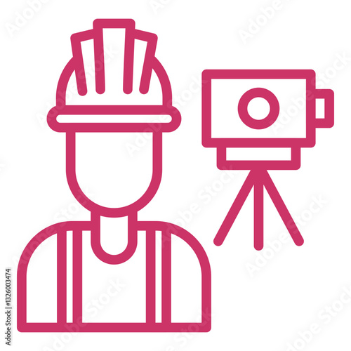 Surveyor Vector Design Icon Style