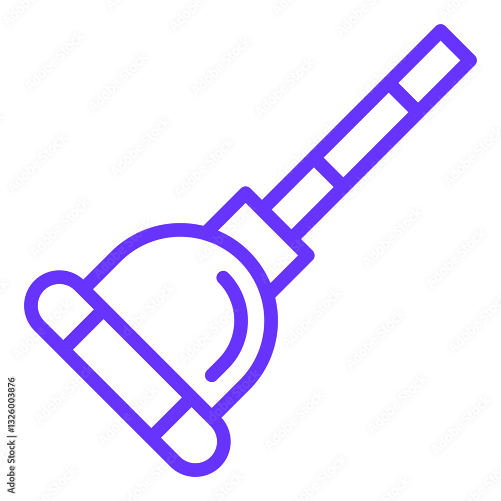 Naklejka premium Plunger Vector Design Icon Style