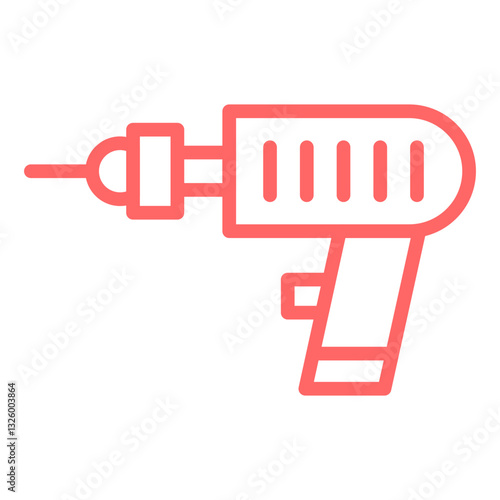 Pneumatic Drill Vector Design Icon Style