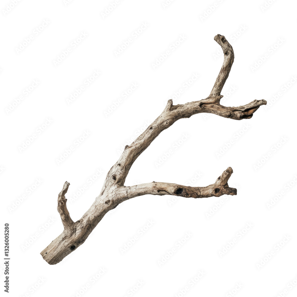 Photograph of a driftwood branch on a white background, white background png Photograph of a driftwood branch on a white background, white background png