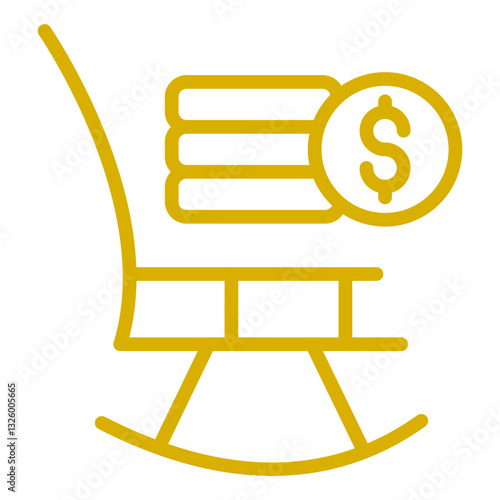 Retirement Fund Vector Design Icon Style