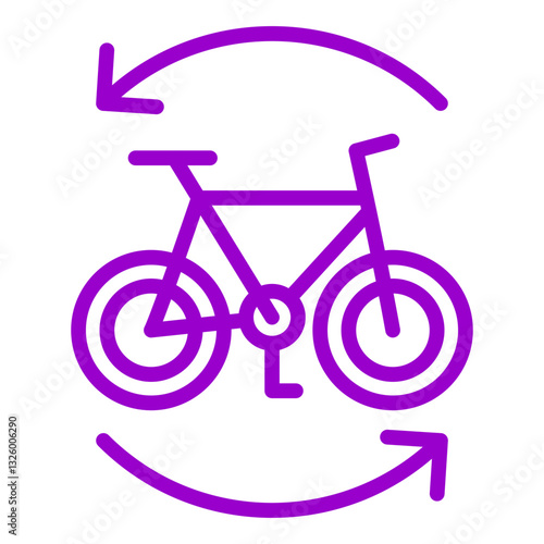 Bike Sharing Vector Design Icon Style
