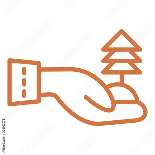 Green Living Vector Design Icon Style