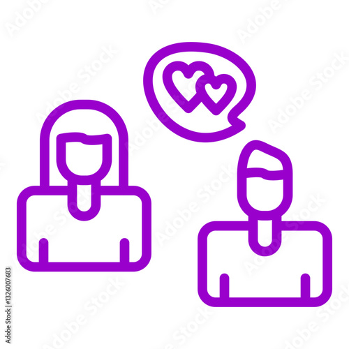 Flirtatious Vector Design Icon Style