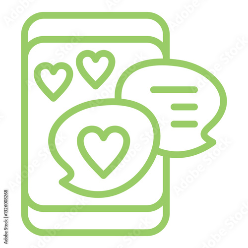 Love Chatroom Vector Design Icon Style