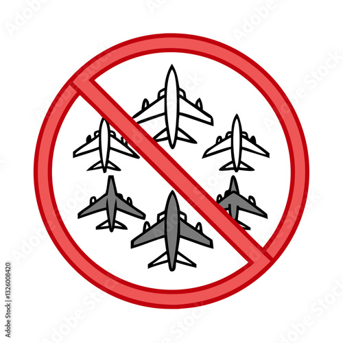 No war sign with military planes
