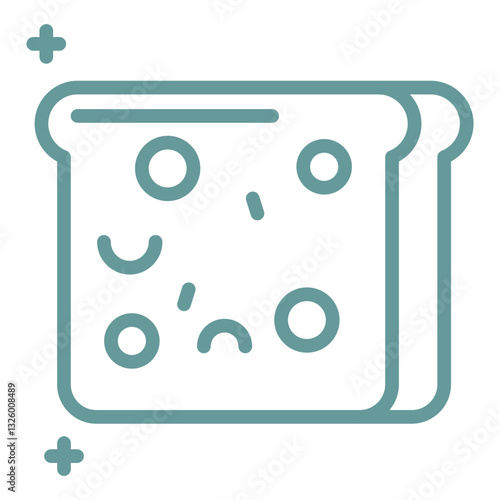 Whole Wheat Bread Vector Design Icon Style