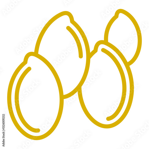 Flaxseeds Vector Design Icon Style