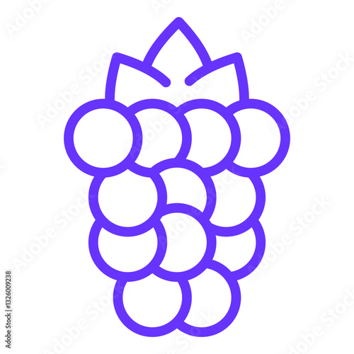 Raspberries Vector Design Icon Style