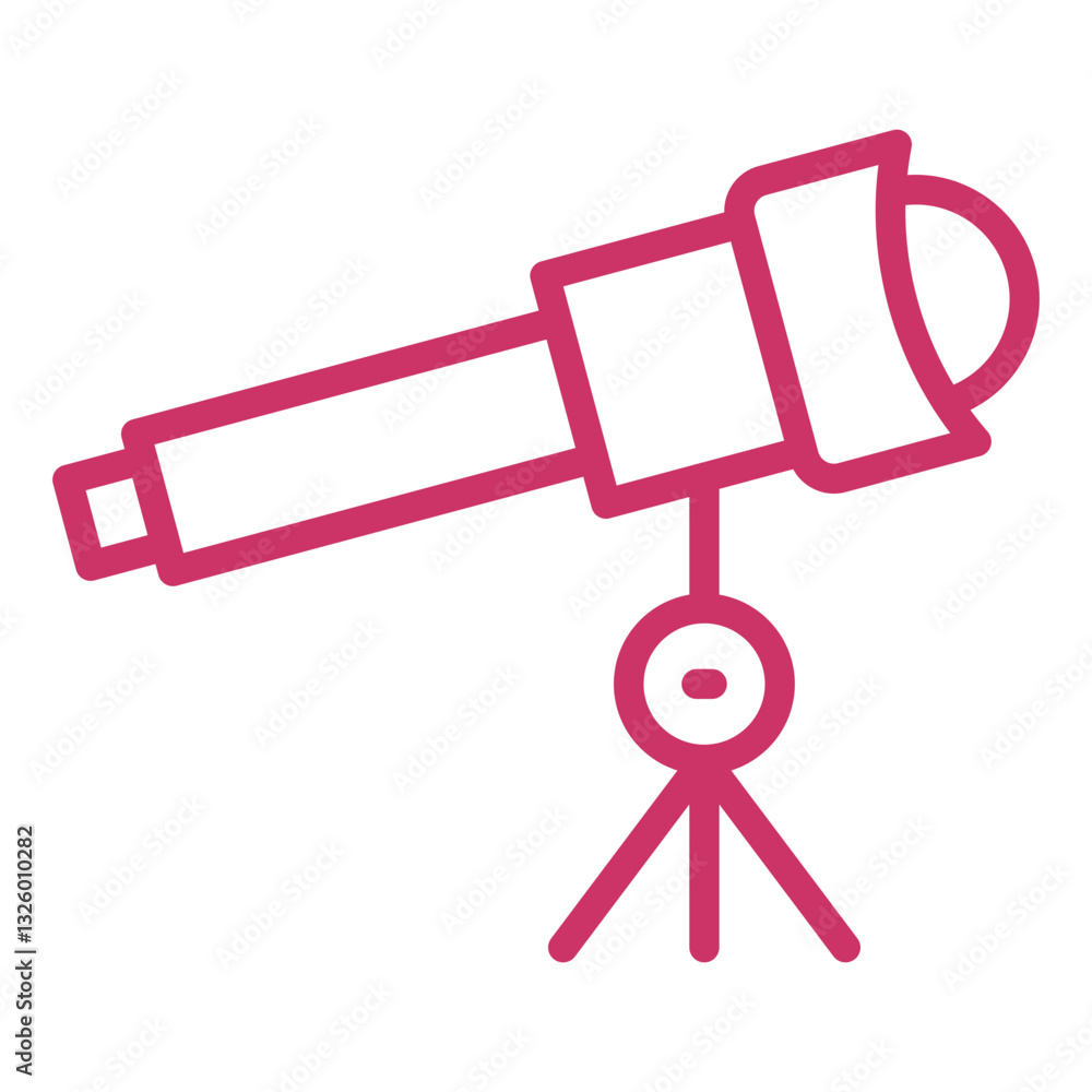 Telescope Vector Design Icon Style Telescope Vector Design Icon Style