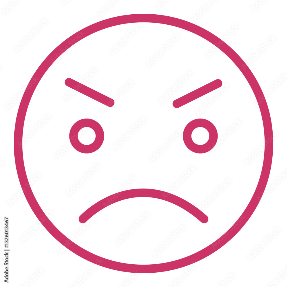 Vector Design Angry Icon Style Vector Design Angry Icon Style
