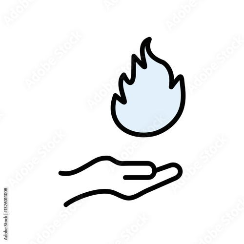 Hand warmers Vector Icon