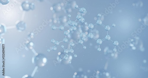 Wallpaper Mural Cefprozil rotating 3D model of antibiotic, seamless looped video Torontodigital.ca