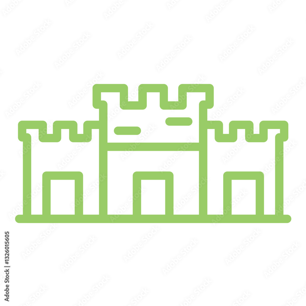 Fototapeta premium Vector Design Sand Castle Icon Style