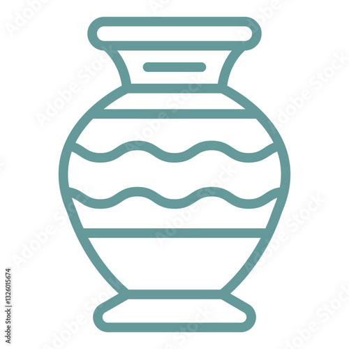 Vector Design Vase Icon Style