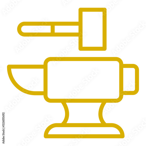 Vector Design Anvil Icon Style