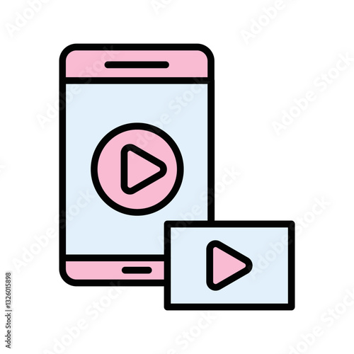 Streaming Stick Vector Icon