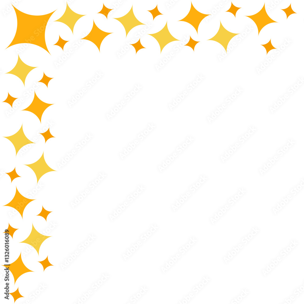 Corner Decoration with Glittering Stars 