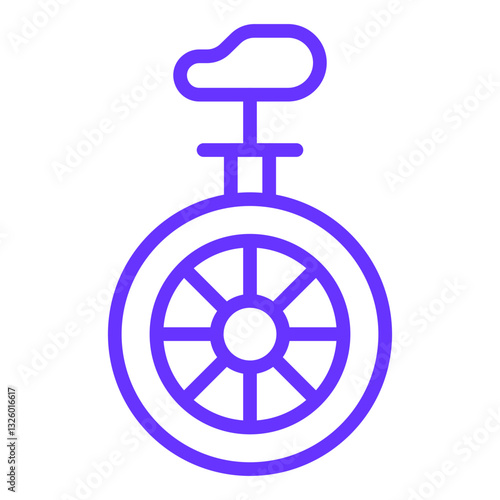 Vector Design Monocycle Icon Style