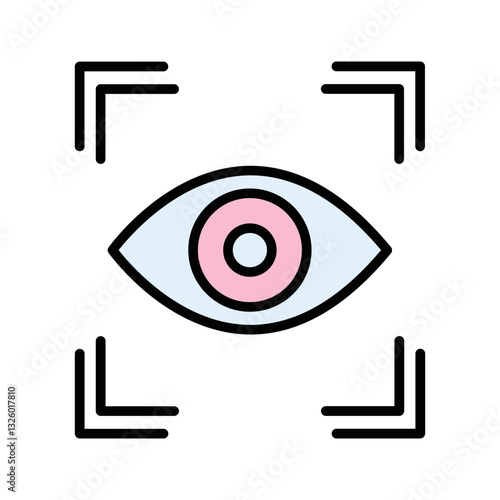 Retinal Scanner Vector Icon