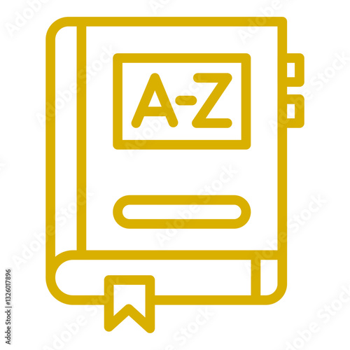 Vector Design Dictionary Icon Style