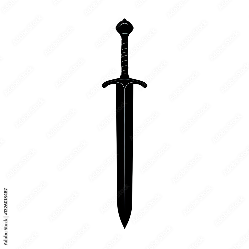 Silhouette sword, vector illustration on a white background. white background png Silhouette sword, vector illustration on a white background. white background png