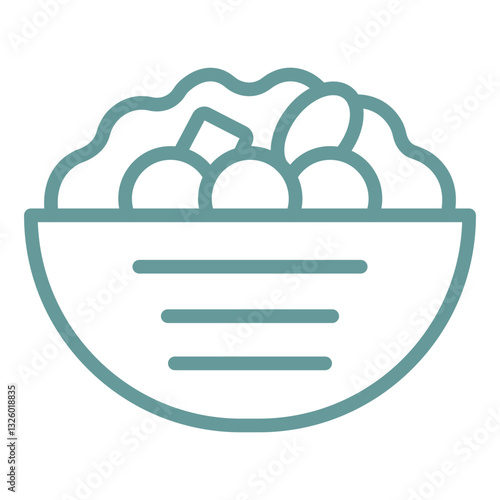 Vector Design Falafel Icon Style