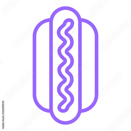 Vector Design Hot Dog Icon Style