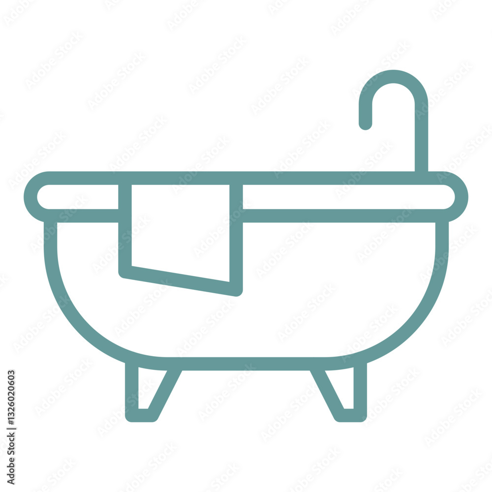 Vector Design Bathtub Icon Style