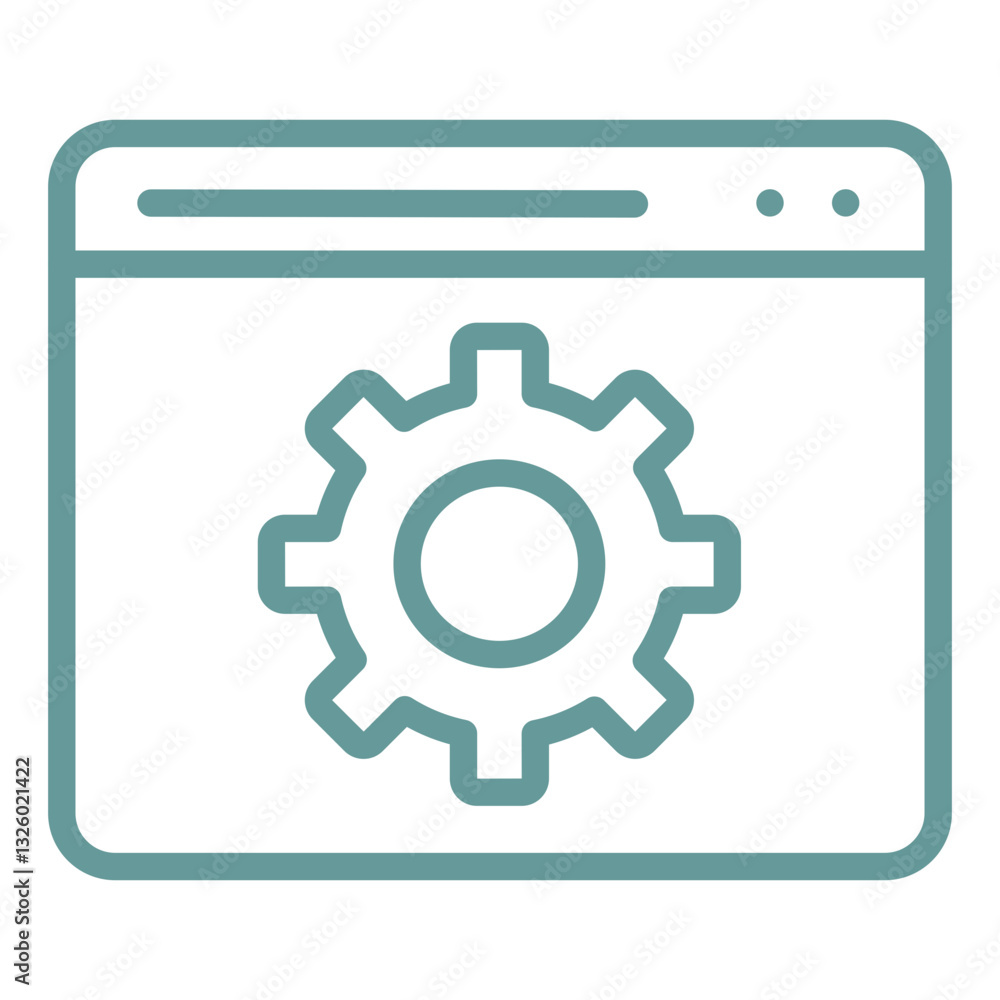Vector Design Browser Setting Icon Style Vector Design Browser Setting Icon Style