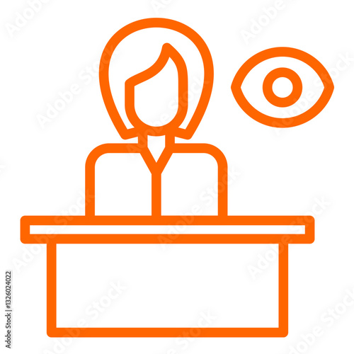 Vector Design Witness Icon Style