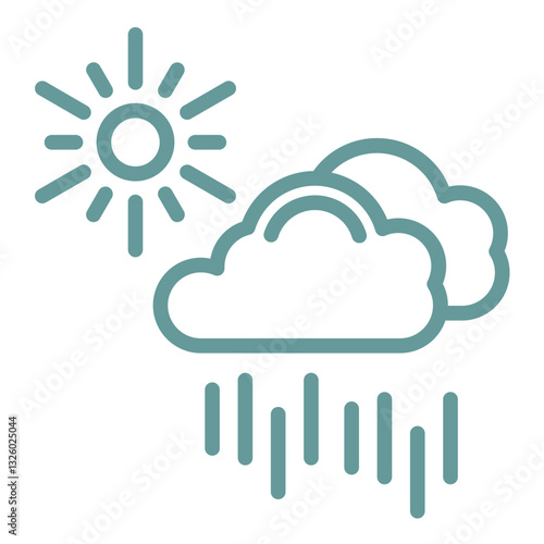 Vector Design Drizzle Icon Style