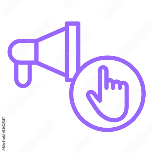 Vector Design Ad Blocker Icon Style