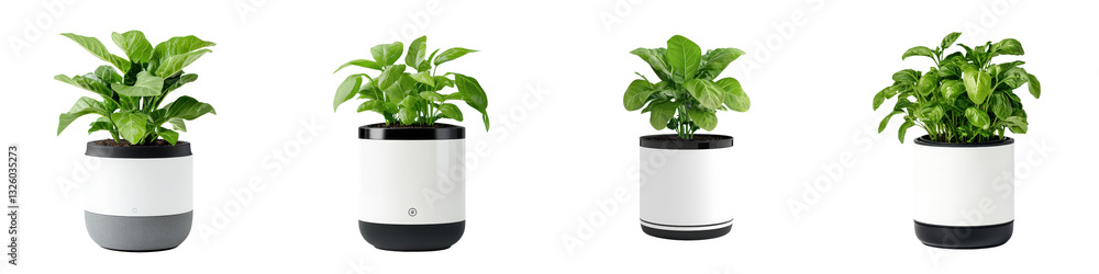 Lush Green Potted Houseplants Displayed on a Minimalist Desk in a Modern Peaceful Office Space The Plants Add a Touch of Nature and Greenery to the Clean Elegant Work Environment Lush Green Potted Houseplants Displayed on a Minimalist Desk in a Modern Peaceful Office Space The Plants Add a Touch of Nature and Greenery to the Clean Elegant Work Environment