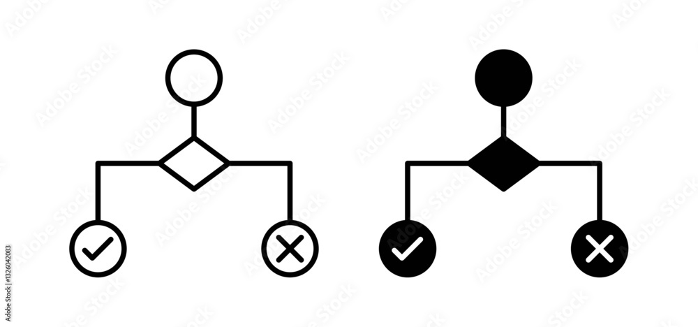 Condition vector icon set black filled and outlined style. Condition vector icon set black filled and outlined style.