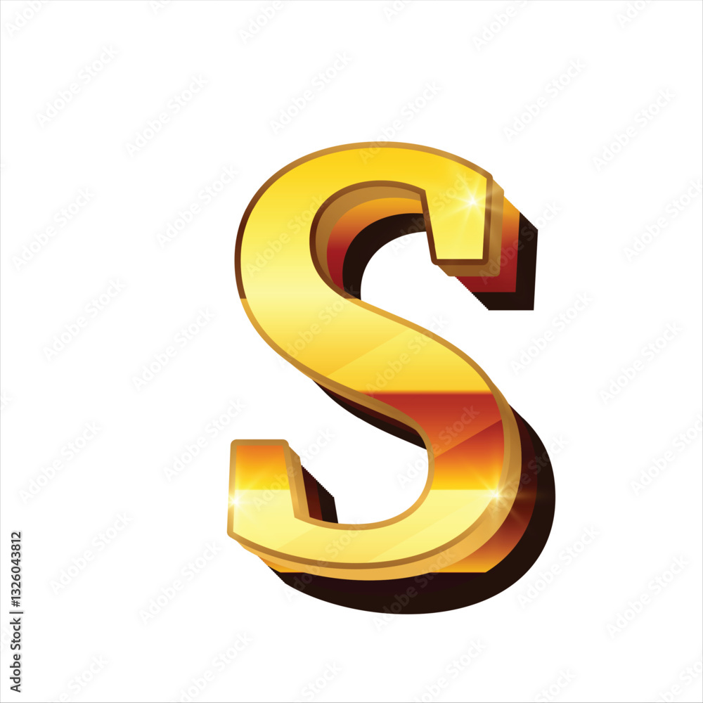 Naklejka premium Luxury Alphabet