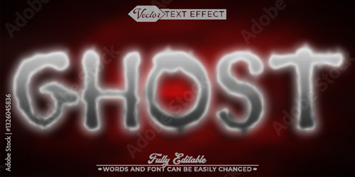 Worn Soul Ghost Vector Editable Text Effect Template