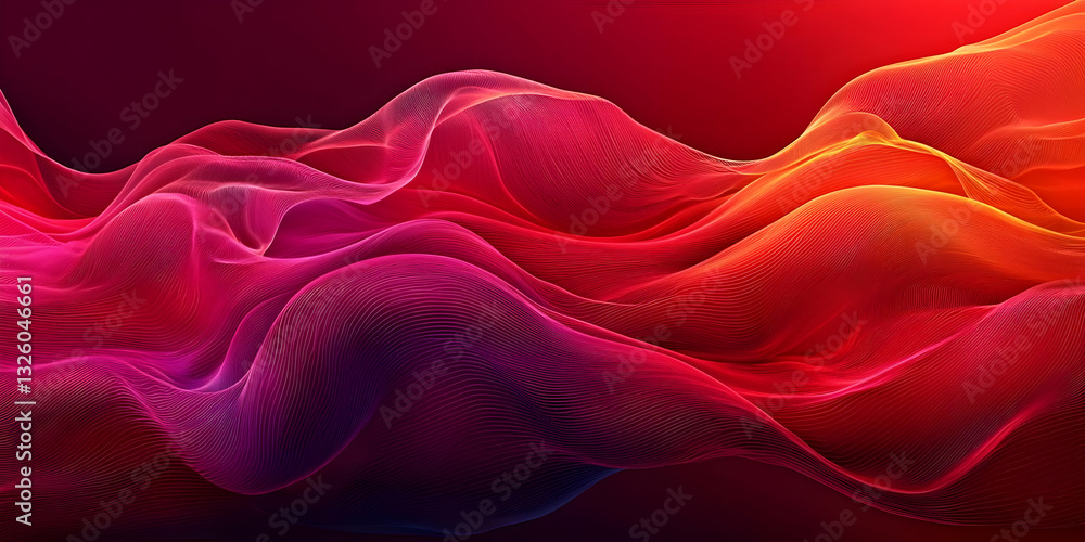 Abstract Red and Orange Wave Background: Vibrant 3D Render of Flowing Lines, Creating a Dynamic and Energetic Visual, Perfect for Digital Designs and Presentations. Abstract Red and Orange Wave Background: Vibrant 3D Render of Flowing Lines, Creating a Dynamic and Energetic Visual, Perfect for Digital Designs and Presentations.