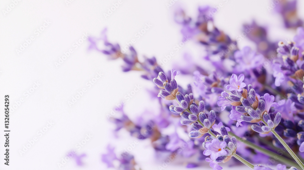 Lavender blooms in soft light, a serene close-up of nature's elegance. Lavender blooms in soft light, a serene close-up of nature's elegance.