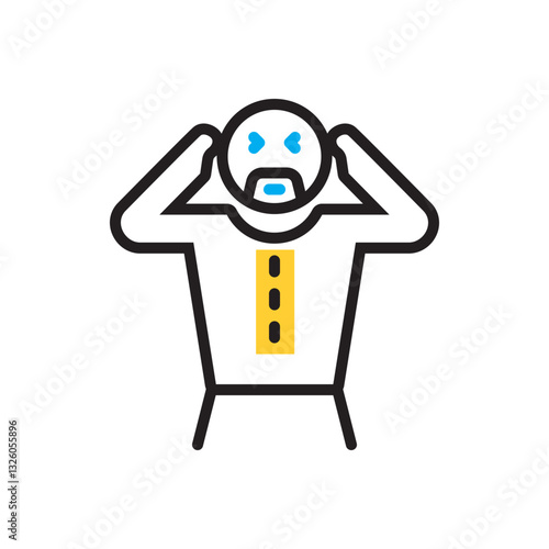 Multi color icon for unable